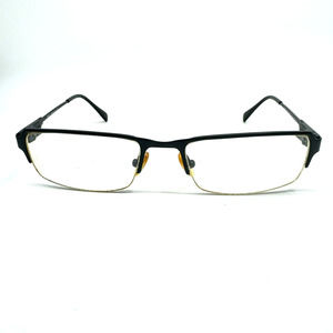Safilo Elasta 7199T Black 0003 Semi Rim Titanium Eyeglasses 54-19-140‎ H10317